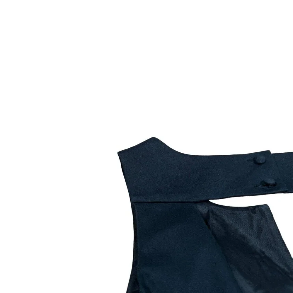 Moulinette Soeurs Anthropologie Size 6 P Black Floral Embroidery PERENNIAL Dress - Picture 9 of 15